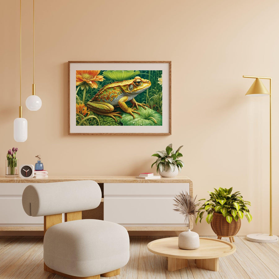 Diamantmalerei Frosch auf einem Blatt - SEOS Shop ®
