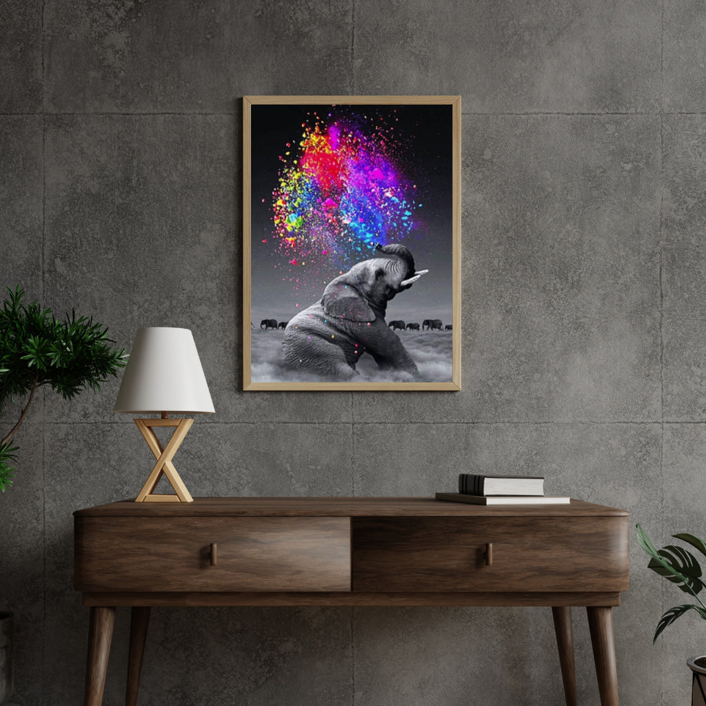 Diamantmalerei Bunter Elefant - SEOS Shop ®