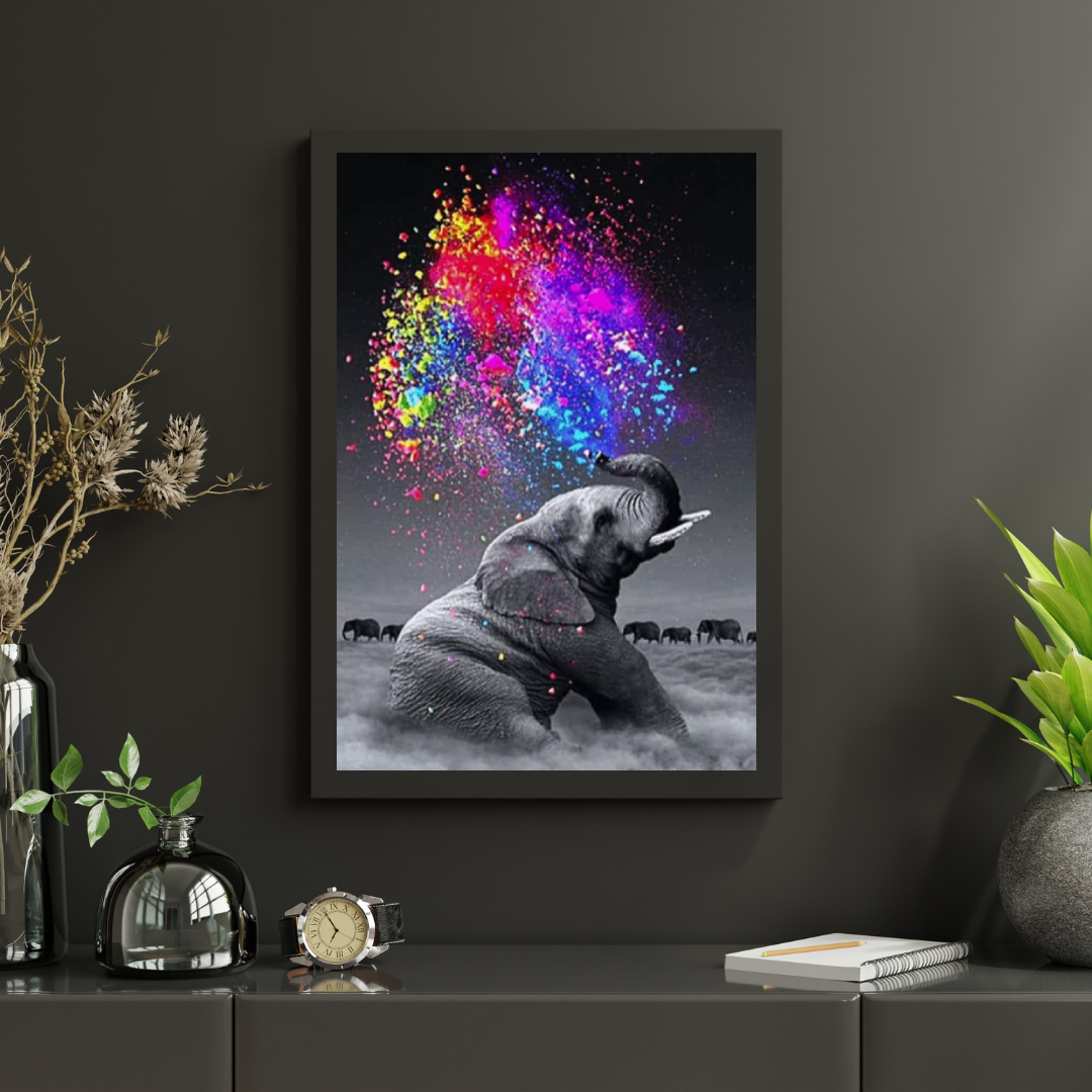 Diamantmalerei Bunter Elefant - SEOS Shop ®