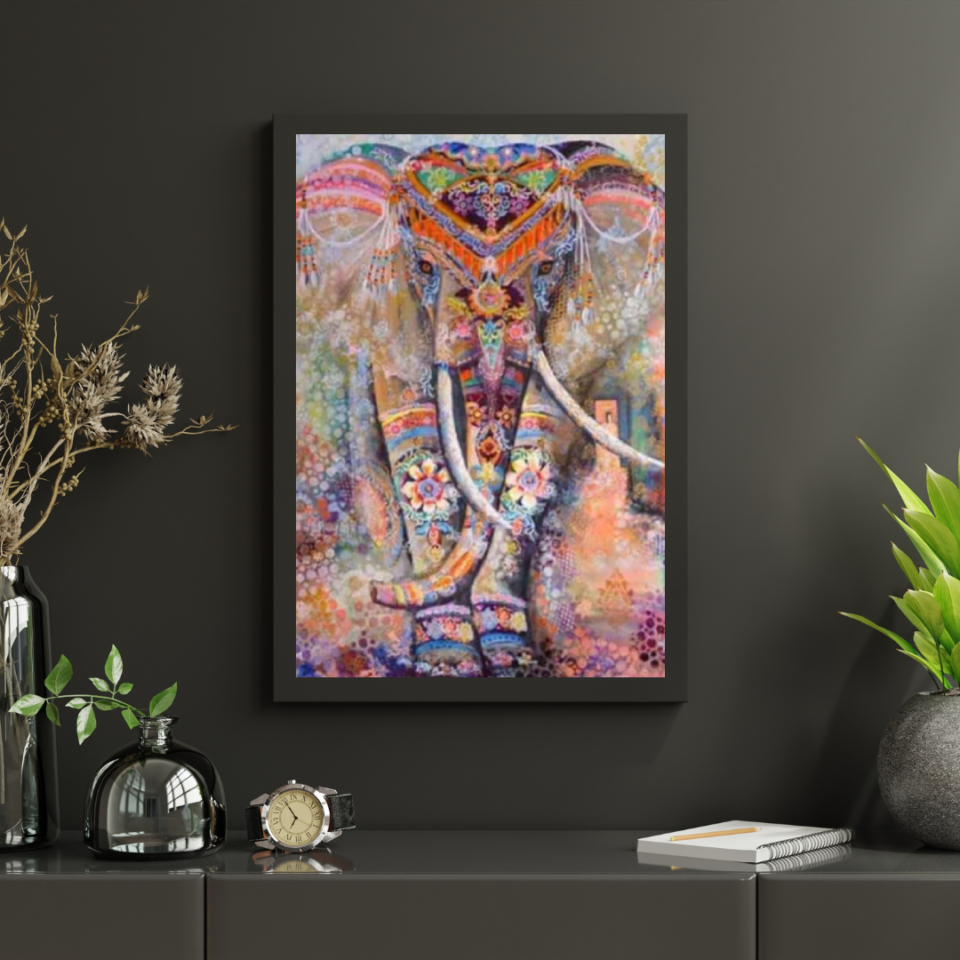 Diamantmalerei Bunter Elefant - SEOS Shop ®