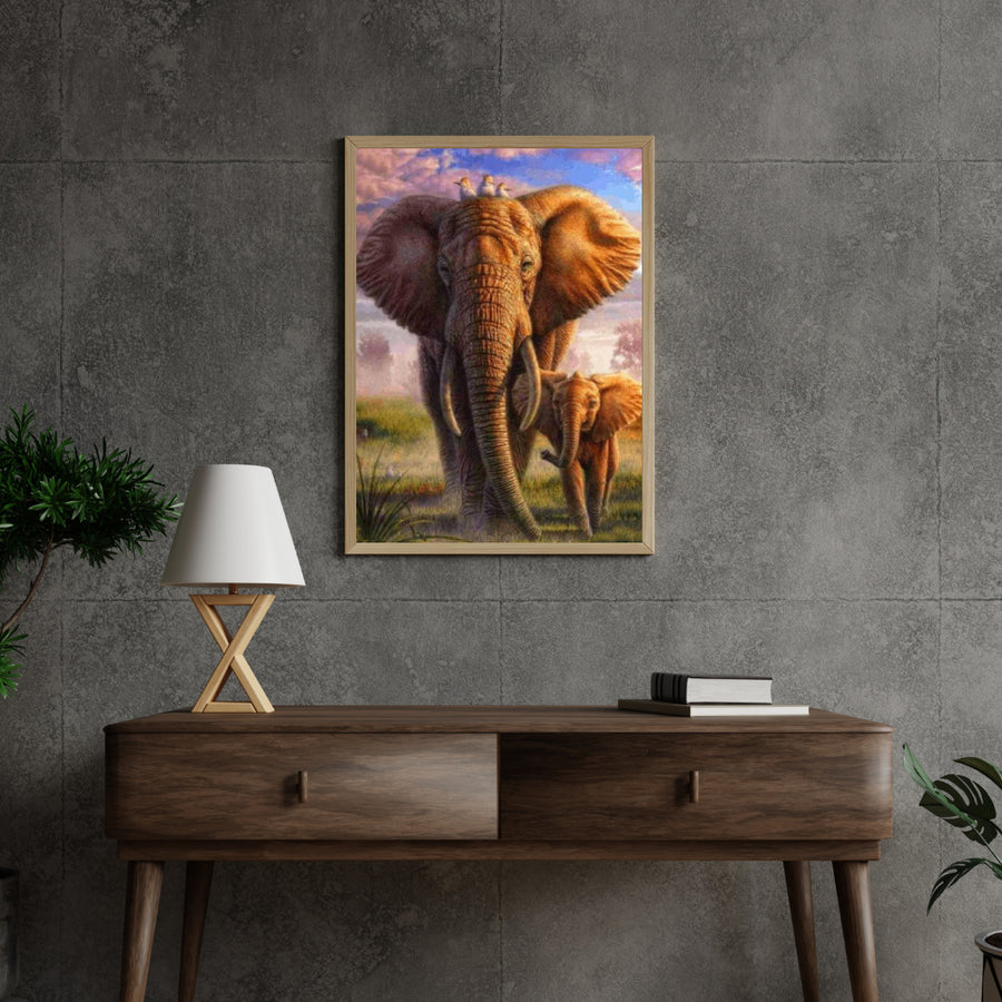Diamond Painting Bunter Safari-Elefant - SEOS Shop ®