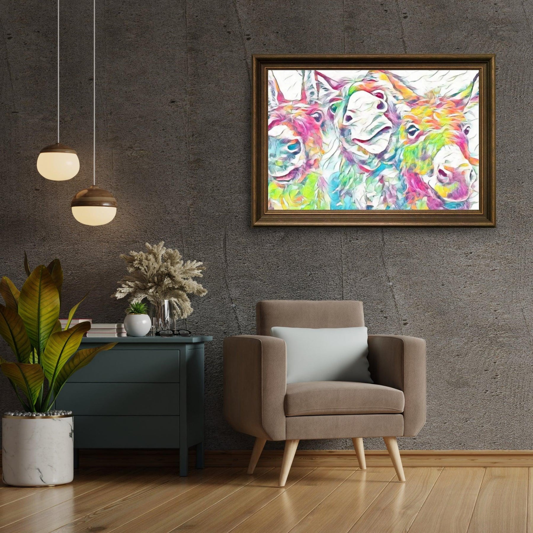 Diamond Painting Bunte Esel - SEOS Shop ®