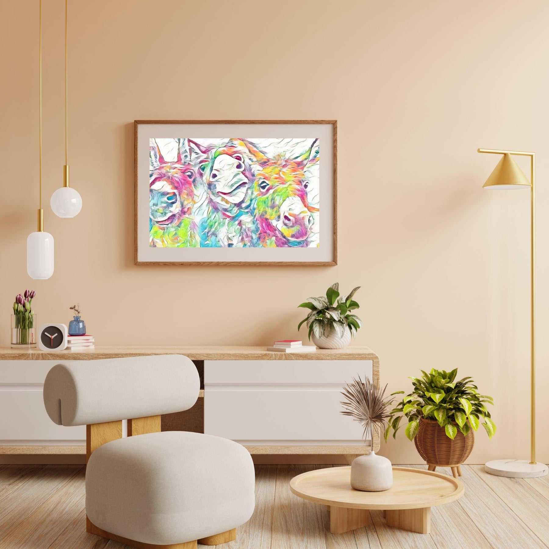 Diamond Painting Bunte Esel - SEOS Shop ®