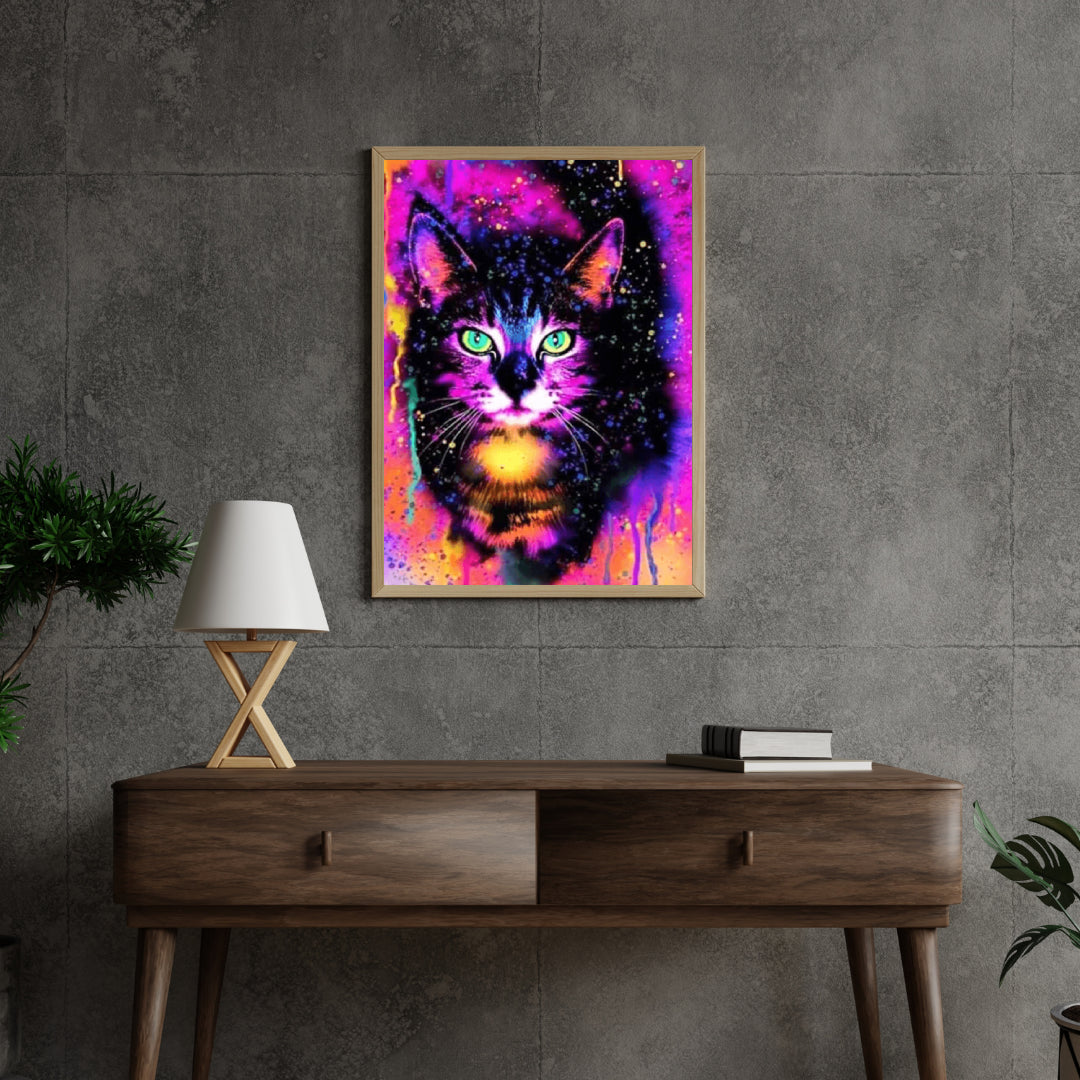 Diamantmalerei Bunte Katze - SEOS Shop ®