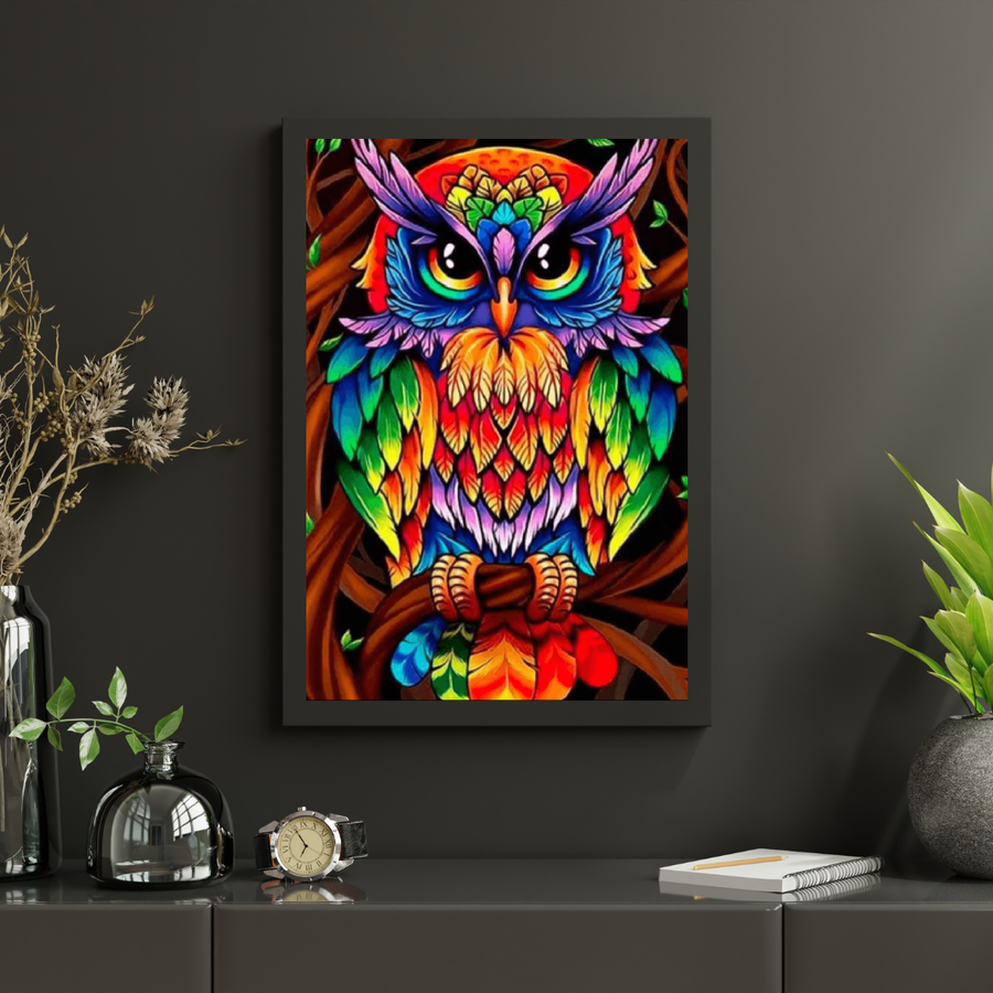 Diamantmalerei Bunte Eule - SEOS Shop ®