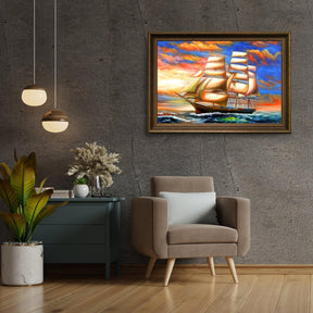 Diamond Painting Buntes Segelboot - SEOS Shop ®