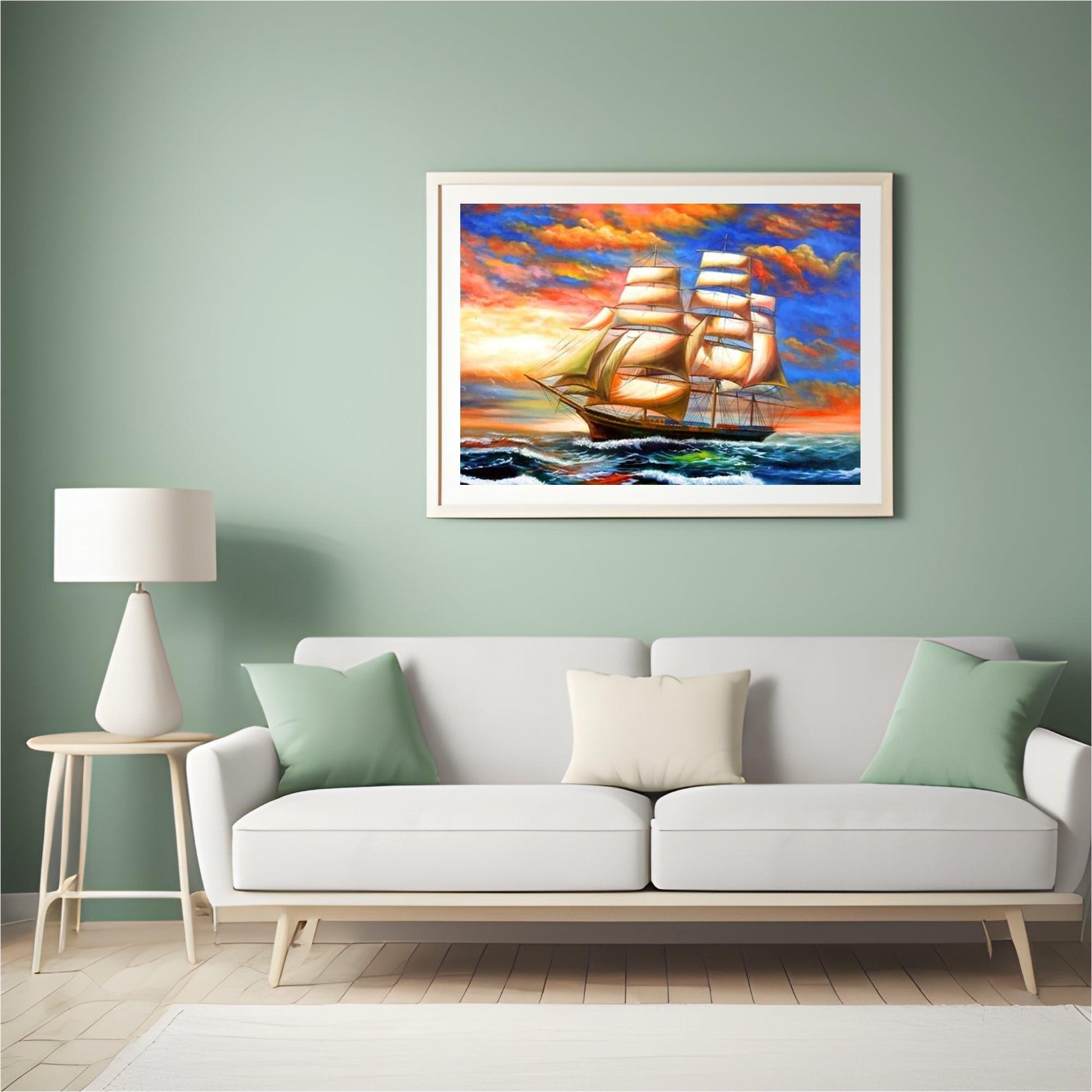 Diamond Painting Buntes Segelboot - SEOS Shop ®