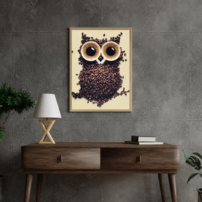 Diamantmalerei Kaffeebohnen-Eule - SEOS Shop ®