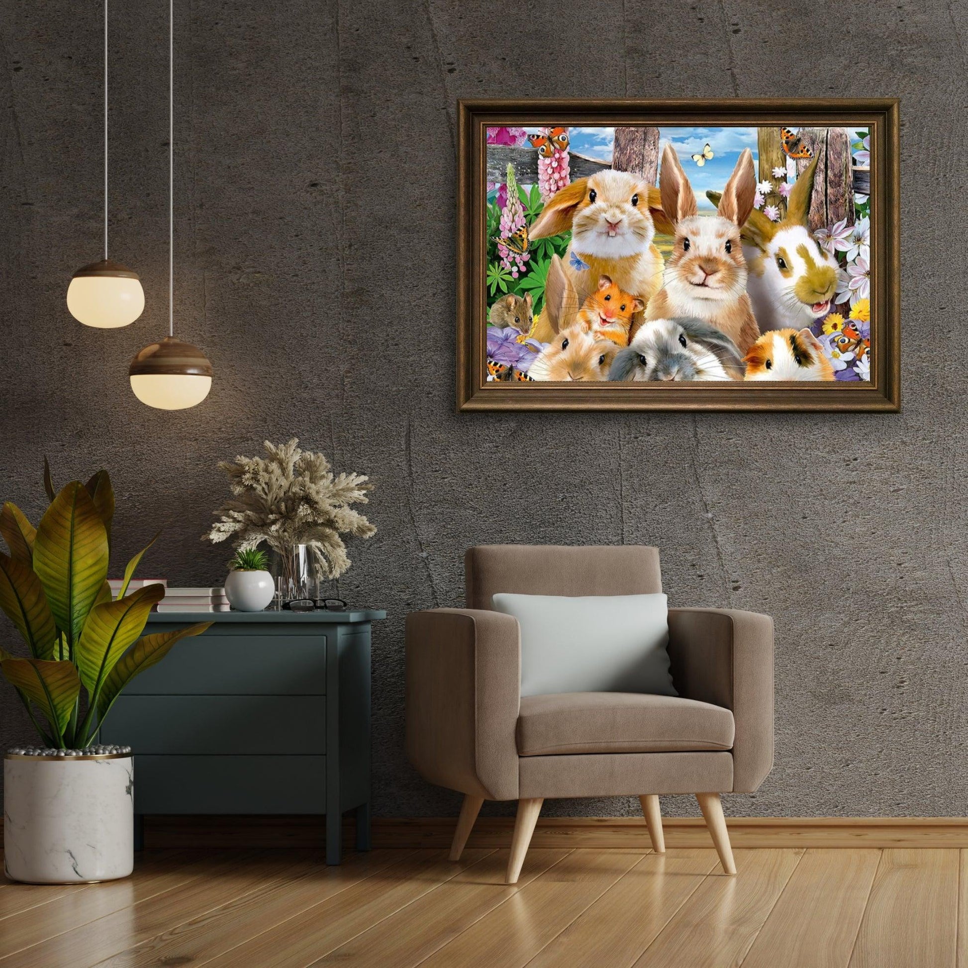 Diamond Painting Kaninchenfamilie - SEOS Shop ®
