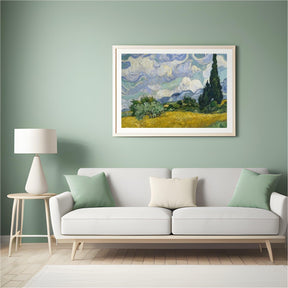 Diamond Painting Weizenfeld mit Zypressen - SEOS Shop ®