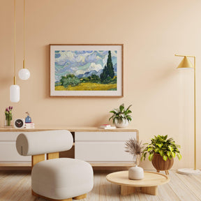 Diamond Painting Weizenfeld mit Zypressen - SEOS Shop ®