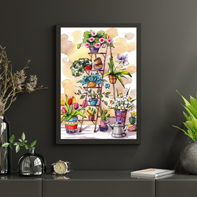 Diamond Painting Leiter mit Blumen - SEOS Shop ®