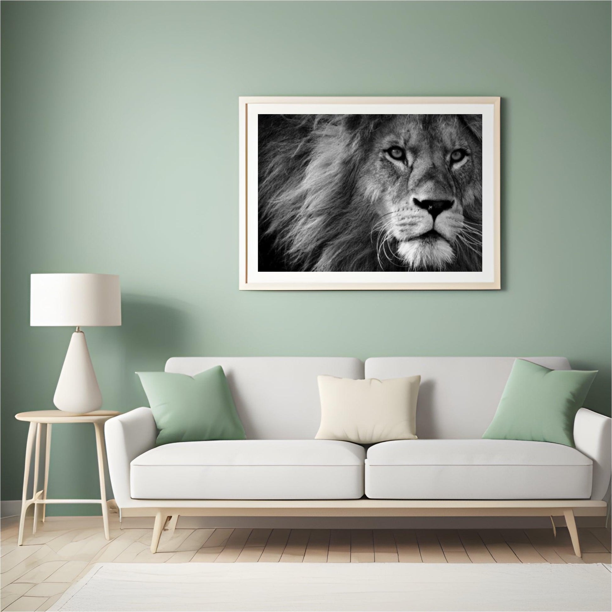 Diamond Painting Löwe in Schwarz und Weiß – SEOS Shop ®