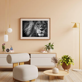 Diamond Painting Löwe in Schwarz und Weiß – SEOS Shop ®