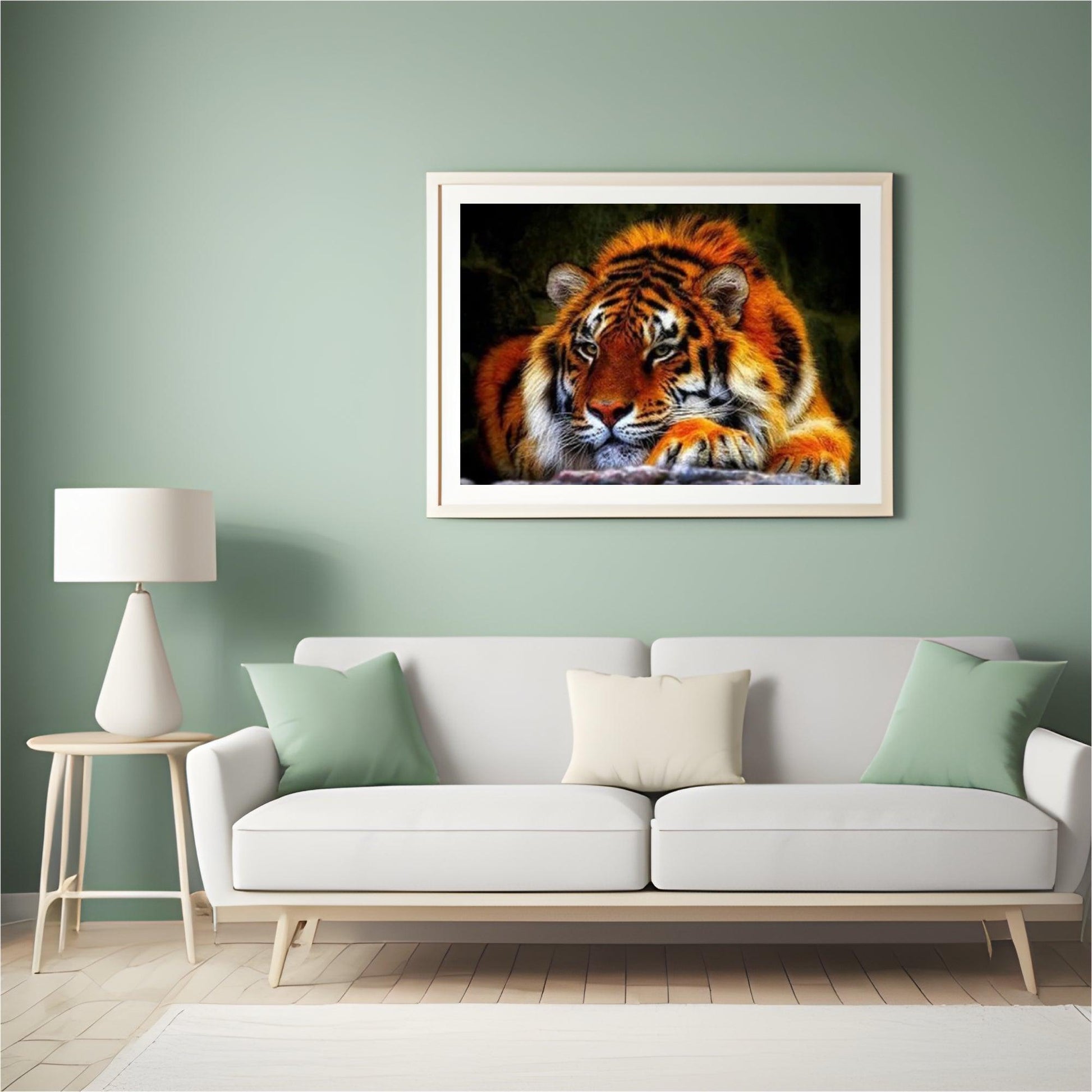 Diamond Painting Liegender Tiger - SEOS Shop ®