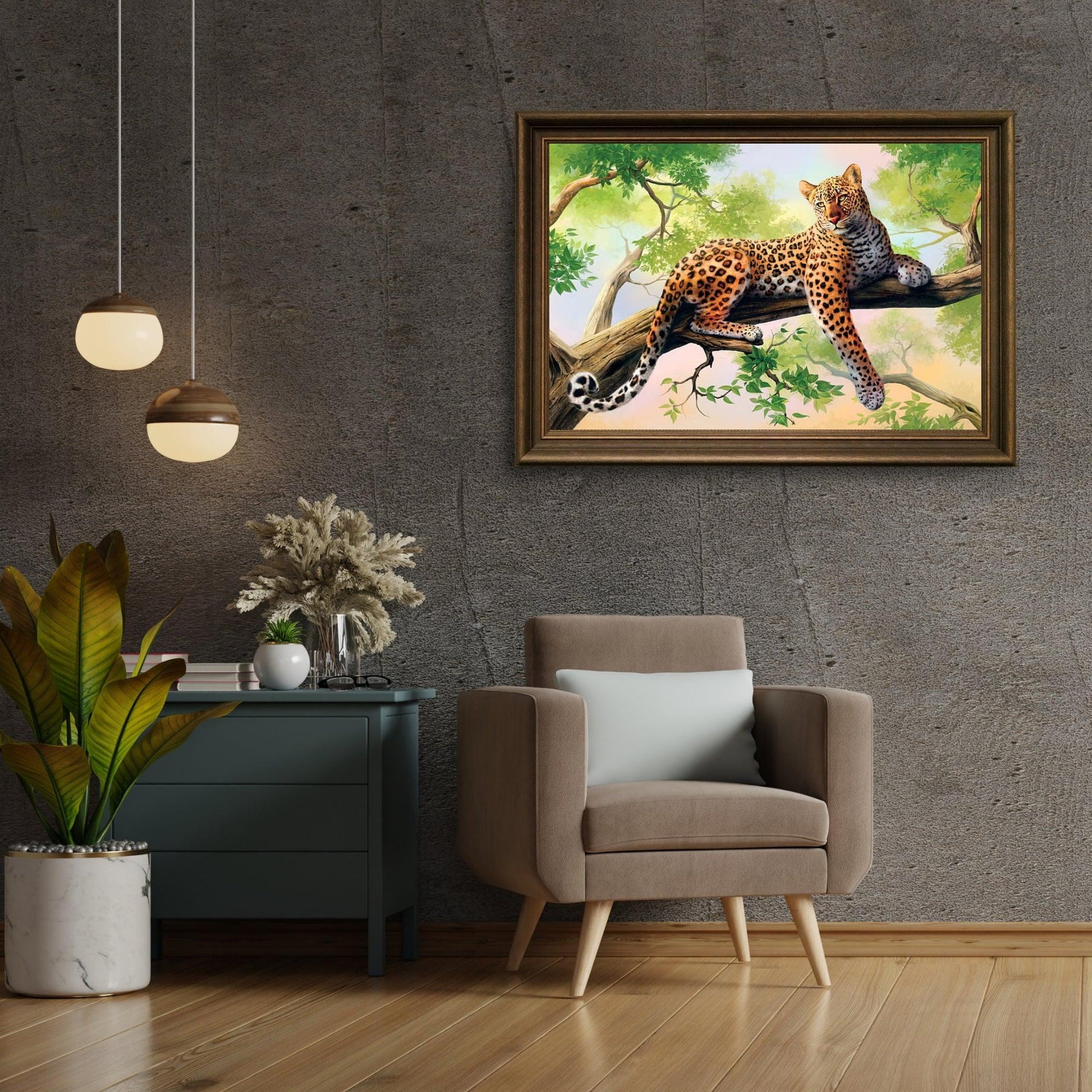Diamond Painting Liegender Leopard - SEOS Shop ®