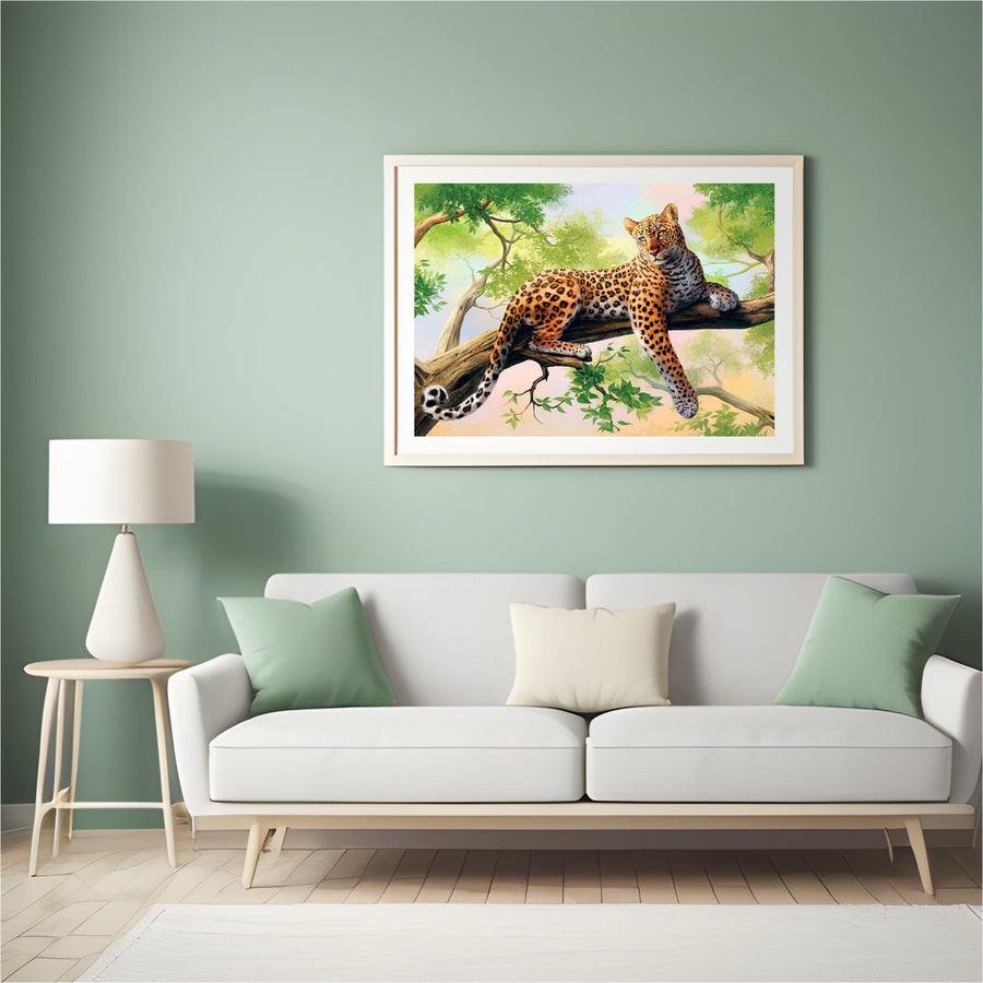 Diamond Painting Liegender Leopard - SEOS Shop ®