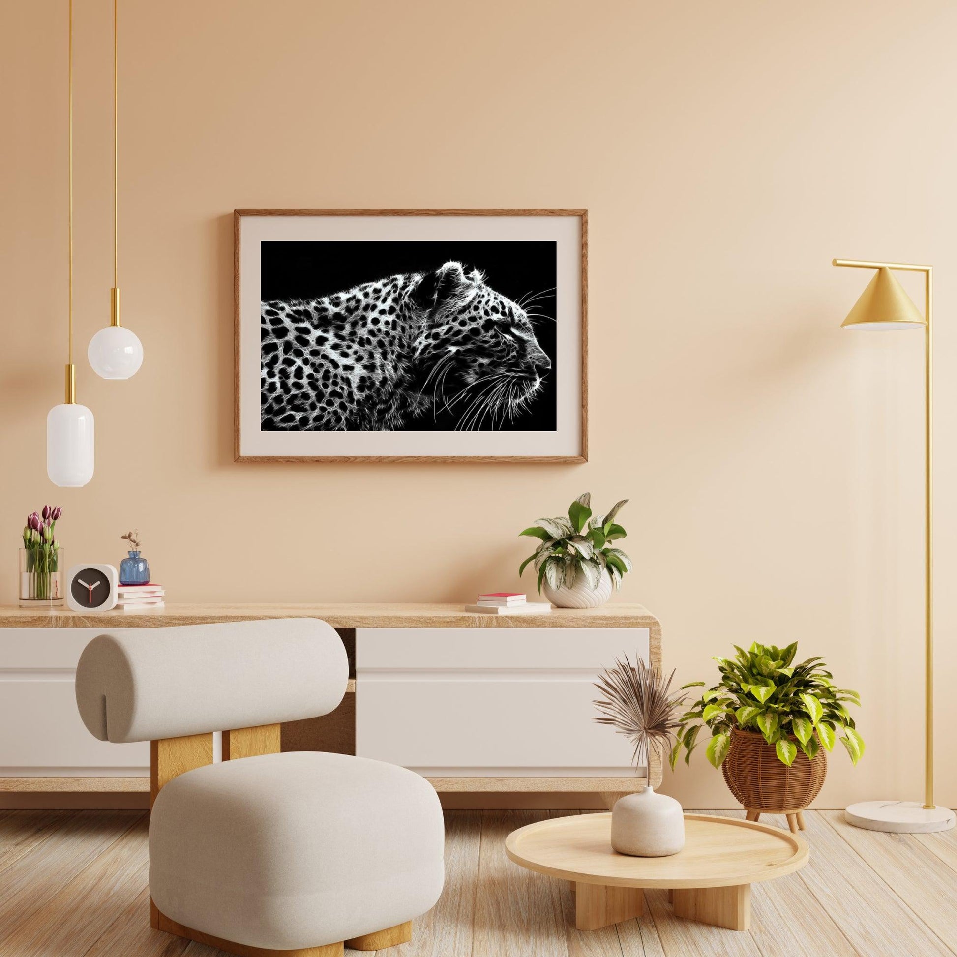 Diamantmalerei Leopard Schwarz und Weiß - SEOS Shop ®
