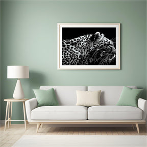 Diamantmalerei Leopard Schwarz und Weiß - SEOS Shop ®