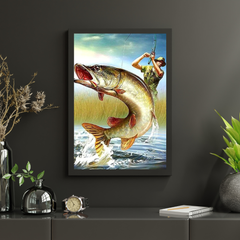 Diamantmalerei Männer fangen Fische - SEOS Shop ®