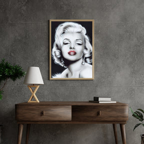 Diamond Painting Marilyn Monroe in Schwarzweiß - SEOS Shop ®