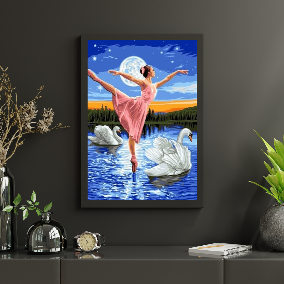 Diamond Painting Mädchen tanzt auf dem Wasser - SEOS Shop ®