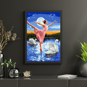 Diamond Painting Mädchen tanzt auf dem Wasser - SEOS Shop ®