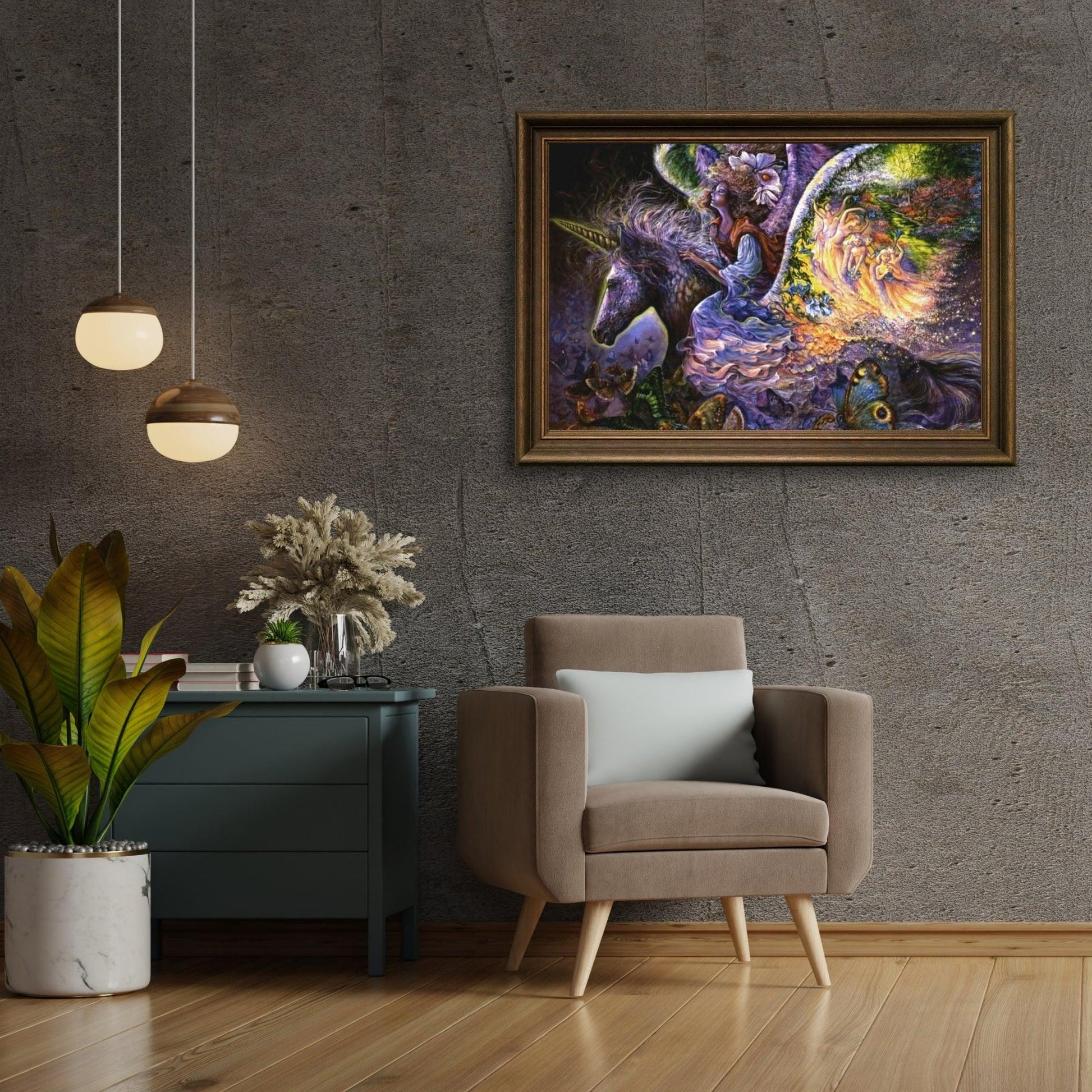 Diamond Painting Mädchen auf dem Fantasiepferd - SEOS Shop ®