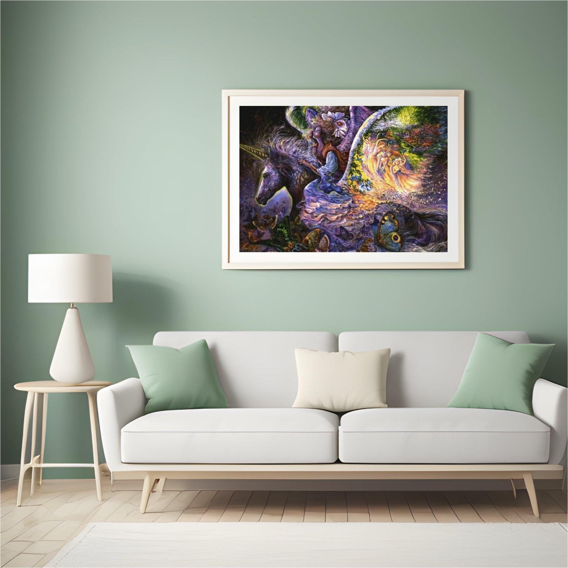 Diamond Painting Mädchen auf dem Fantasiepferd - SEOS Shop ®
