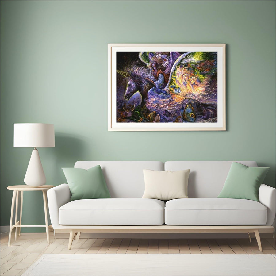 Diamond Painting Mädchen auf dem Fantasiepferd - SEOS Shop ®