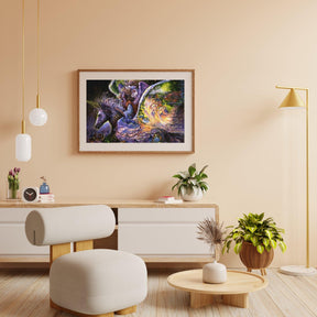 Diamond Painting Mädchen auf dem Fantasiepferd - SEOS Shop ®