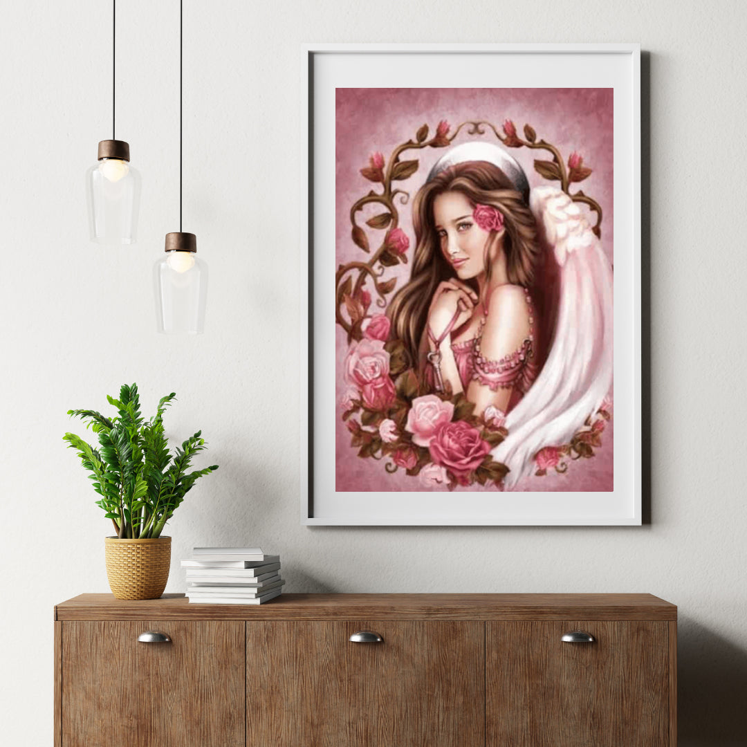 Diamond Painting Mädchen mit Rose - SEOS Shop ®