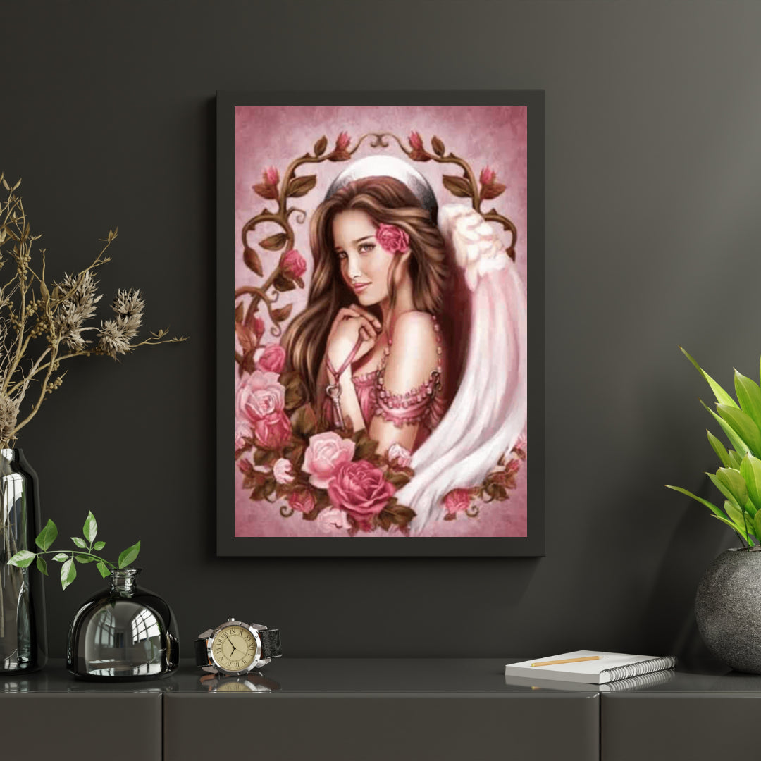 Diamond Painting Mädchen mit Rose - SEOS Shop ®