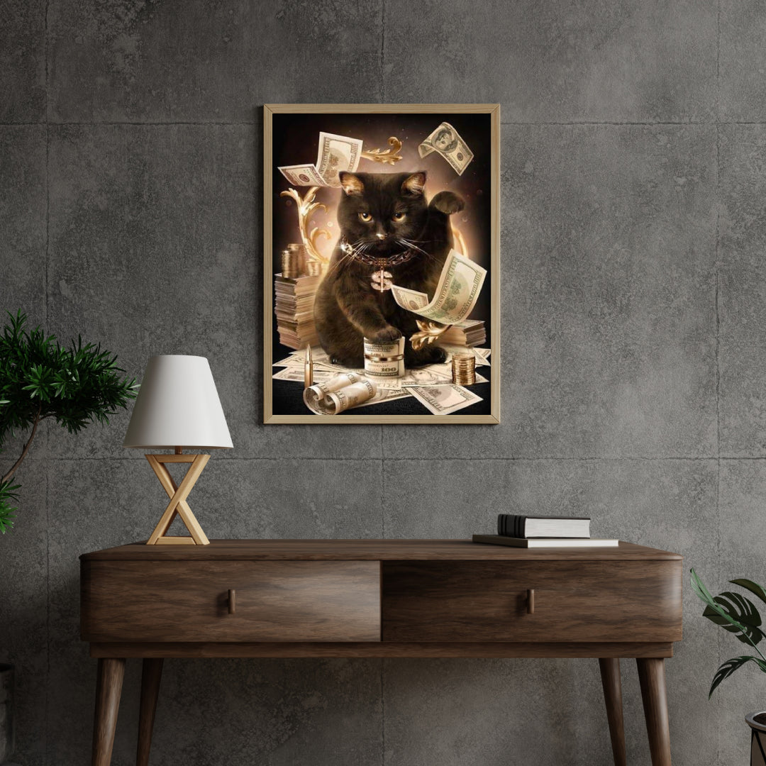 Diamantmalerei Moderne schwarze Katze - SEOS Shop ®