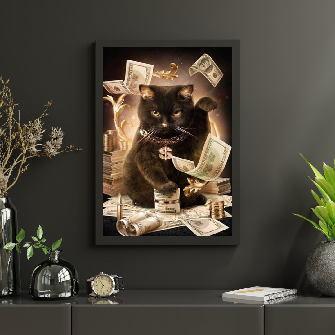 Diamantmalerei Moderne schwarze Katze - SEOS Shop ®