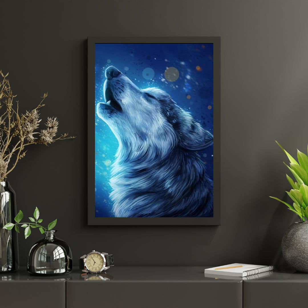 Diamantmalerei Wunderschönes Wolfsgebrüll - SEOS Shop ®
