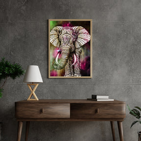Diamond Painting Elefant Grün Pink - SEOS Shop ®