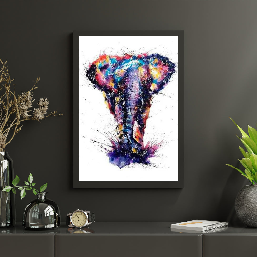 Diamond Painting Elefant mit vielen verschiedenen Farben - SEOS Shop®