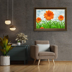 Diamantmalerei Orange Gänseblümchen - SEOS Shop ®