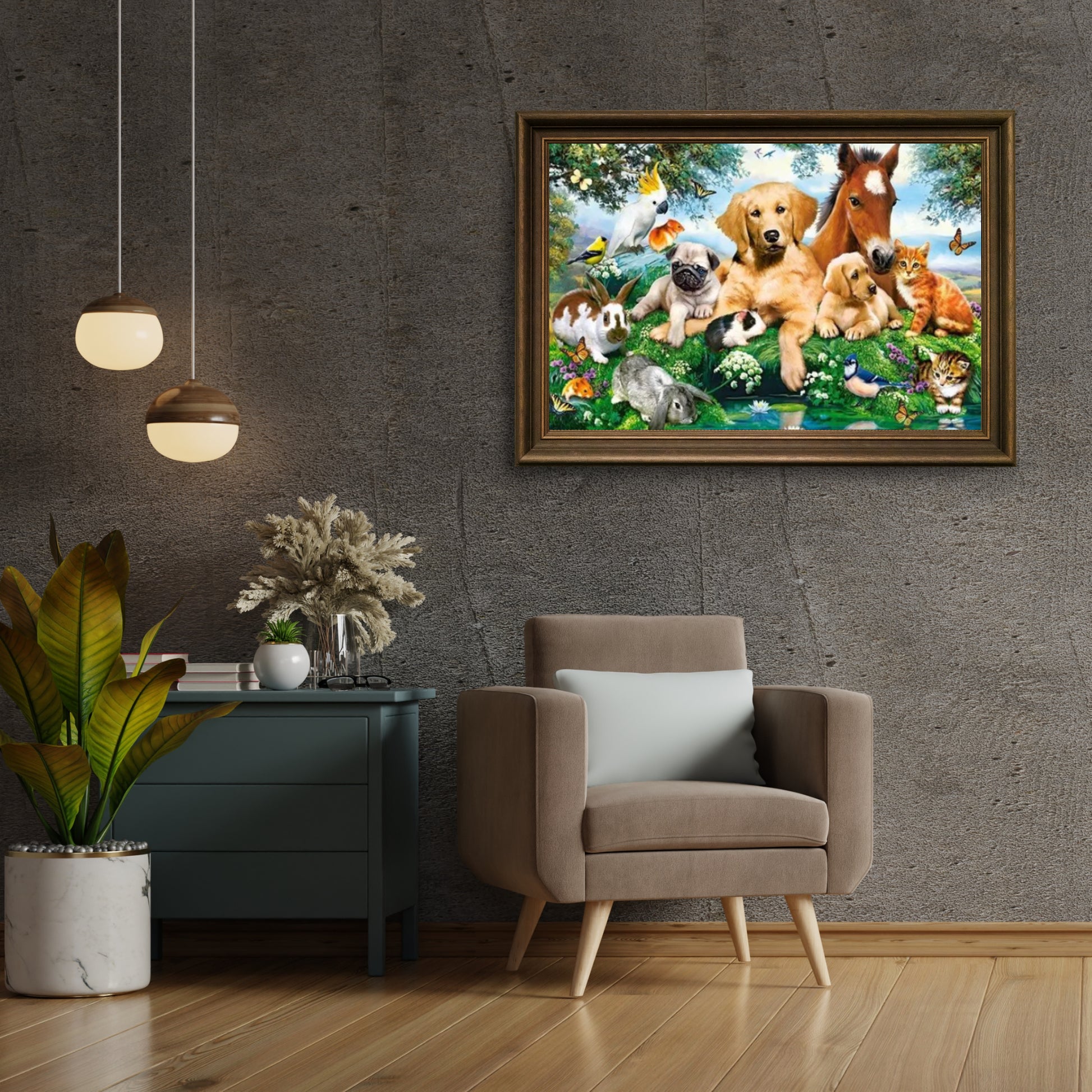 Diamantmalerei Pferd Hund Katze Papagei Vögel - SEOS Shop ®