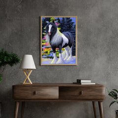 Diamantmalerei Pferd im Schnee - SEOS Shop ® 
