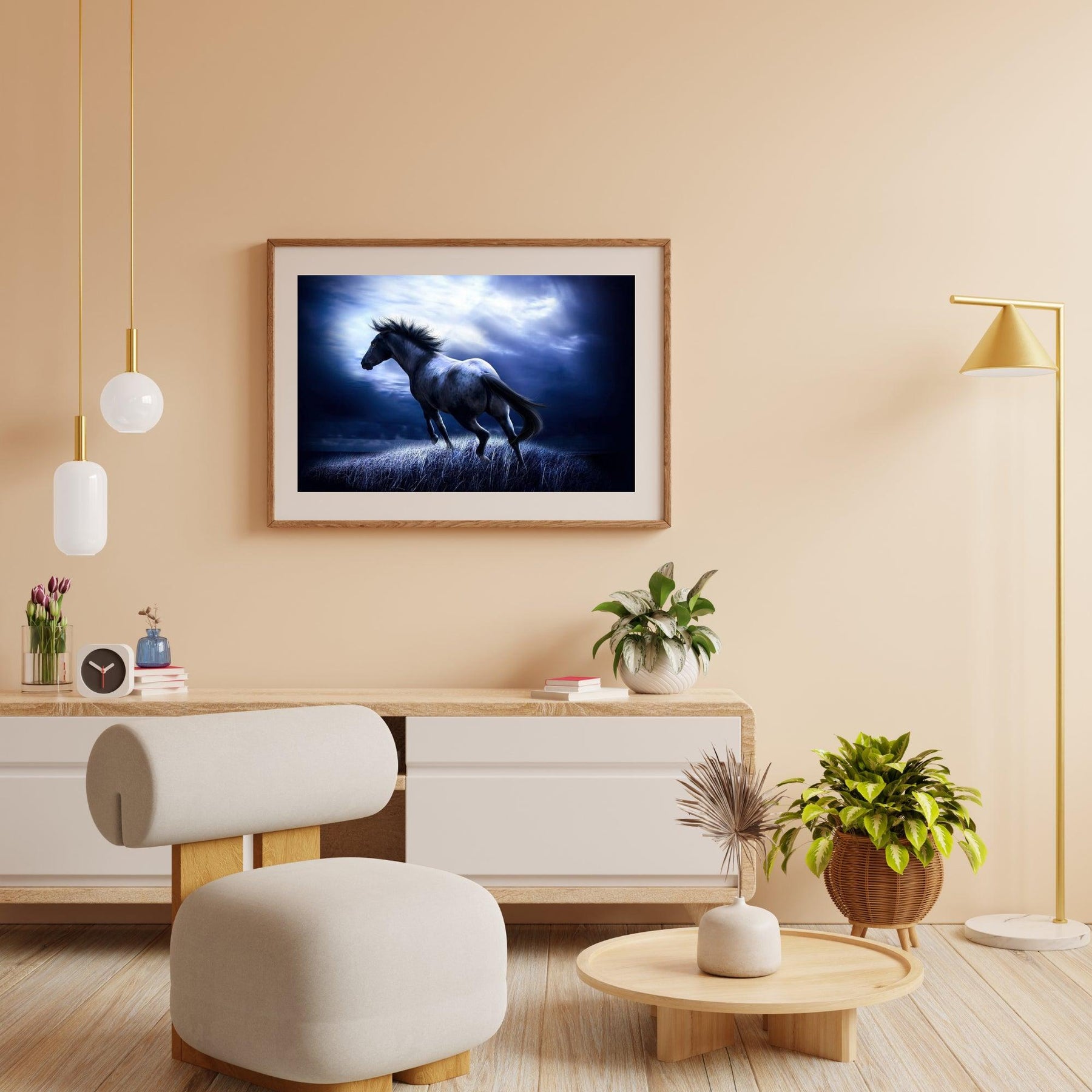 Diamond Painting Paard in het Donker – detailbeeld 4