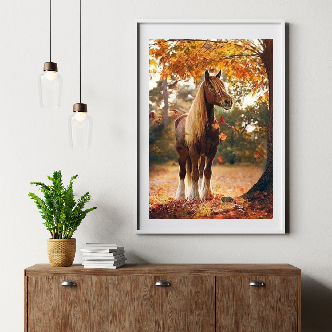 Diamantmalerei Pferd unter Baum - SEOS Shop ®