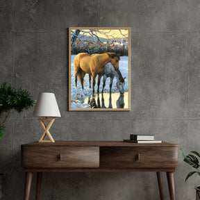 Diamond Painting Pferde trinken Wasser - SEOS Shop ®