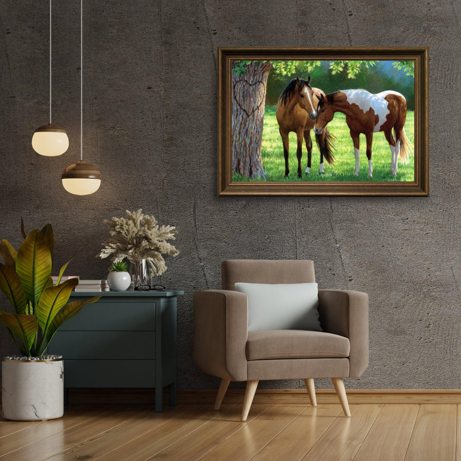 Diamond Painting Pferde unter einem Baum - SEOS Shop ®