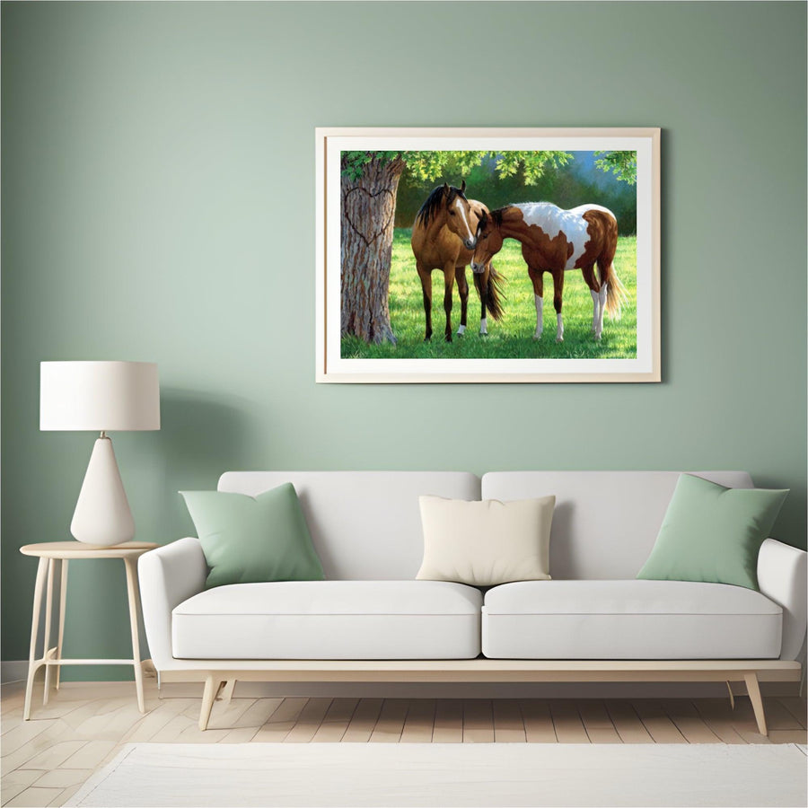 Diamond Painting Pferde unter einem Baum - SEOS Shop ®
