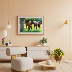 Diamond Painting Pferde unter einem Baum - SEOS Shop ®