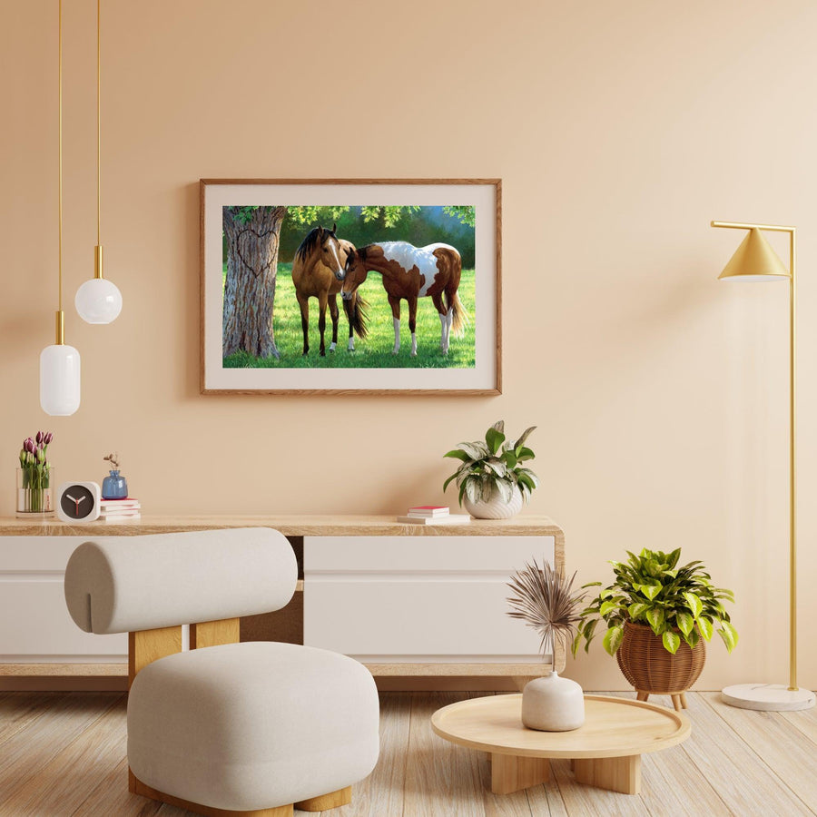 Diamond Painting Pferde unter einem Baum - SEOS Shop ®