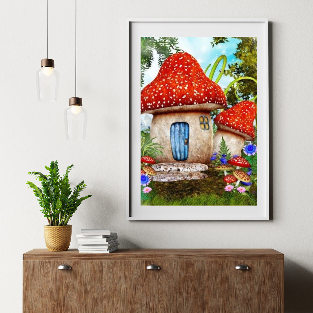 Diamantmalerei Pilzhaus - SEOS Shop ®