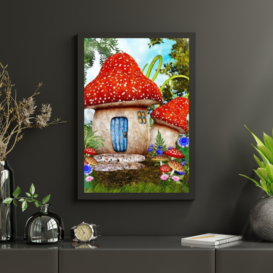 Diamantmalerei Pilzhaus - SEOS Shop ®